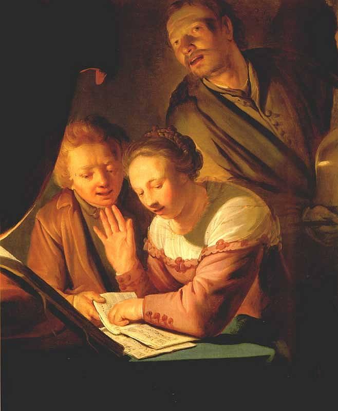 GREBBER, Pieter de Musical Trio dfh oil painting image
